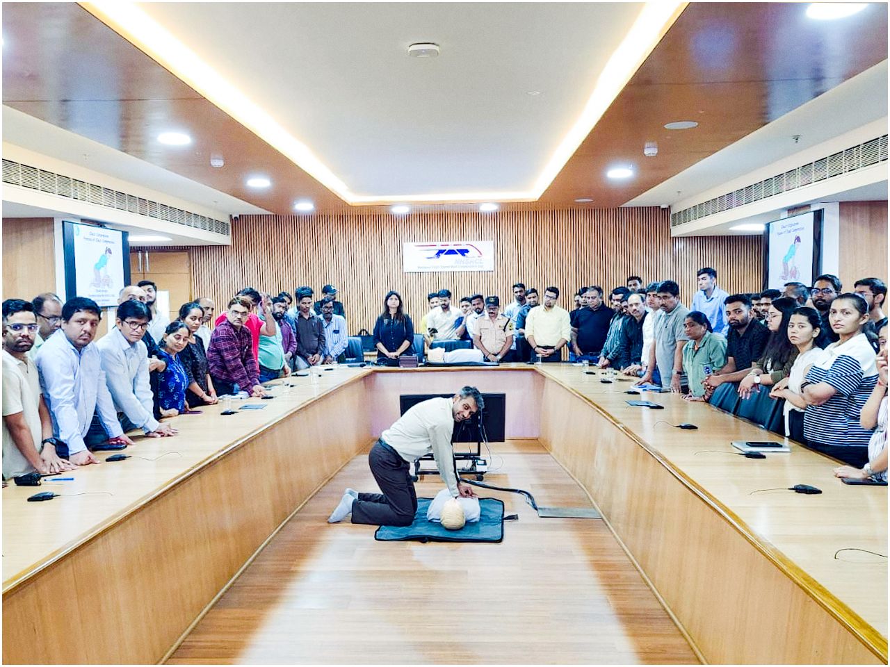 A CPR training session on Compression-Only Life Support (COLS) was conducted at Ahmedabad office equipping employees with vital life-saving skills to respond confidently in emergency situations